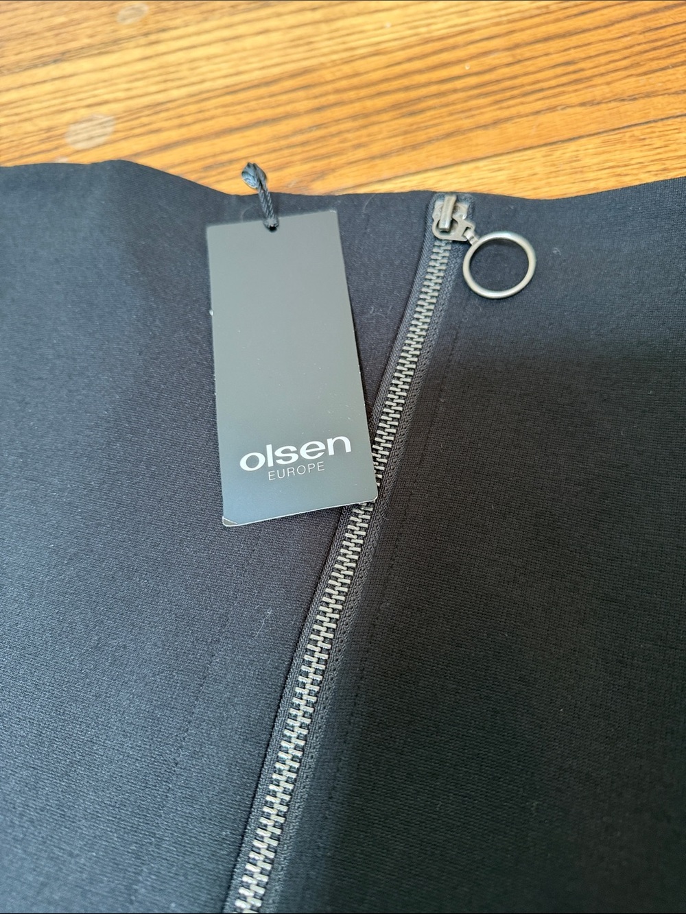 NWT Olsen sz 14 Black faux wrap skirt - closet staple; capsule wardrobe - Picture 3 of 11